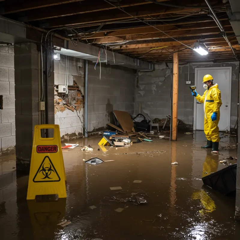 Flooded Basement Electrical Hazard in Bermuda Run, NC Property